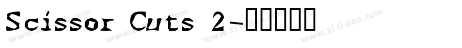 Scissor Cuts 2字体转换